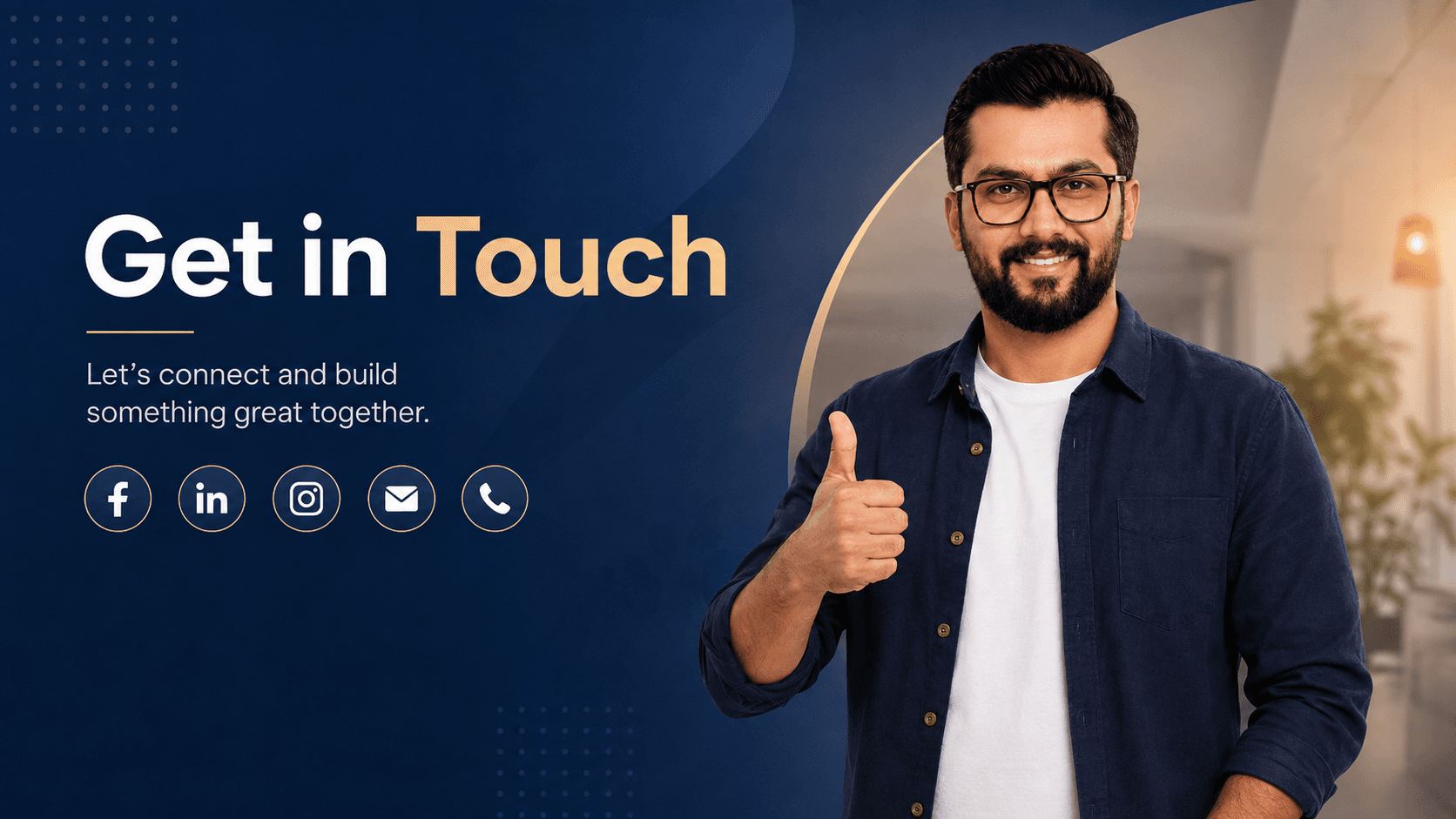 Let's get in touch banner